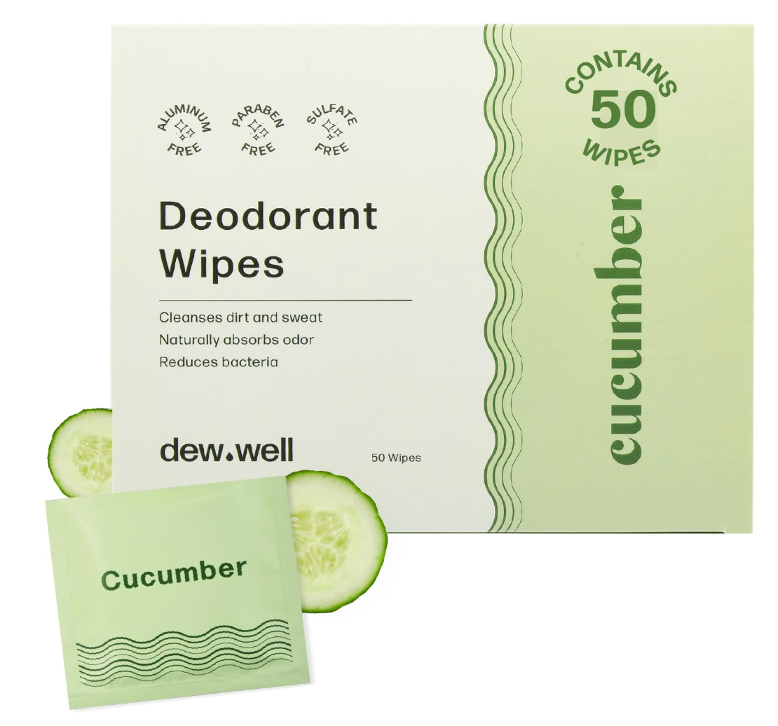 Cucumber Deodorant Wipes by DewWell
